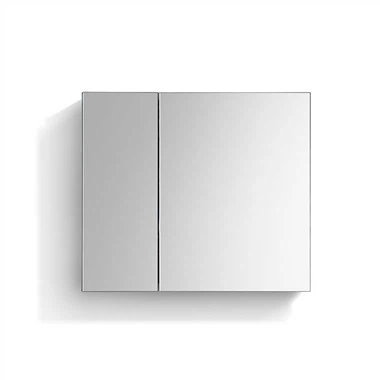 Bathroom Mirror with Cabinet Behind