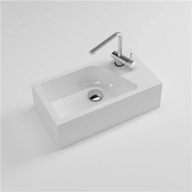 Are there any wall - mounted basin units with a soft - close feature?
